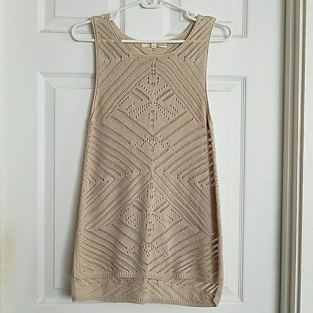 Tan Knit Top, Medium